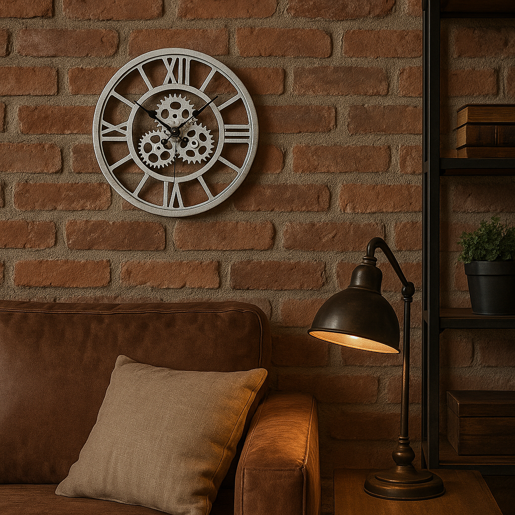 Horloge murale Argenté 30 cm Acrylique