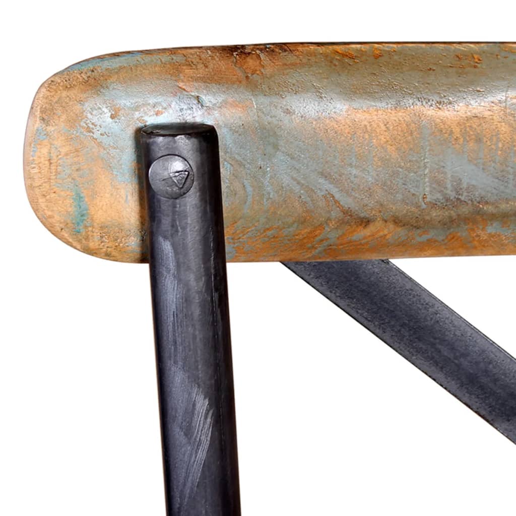 Tabouret De Bar Bois De Récupération Massif