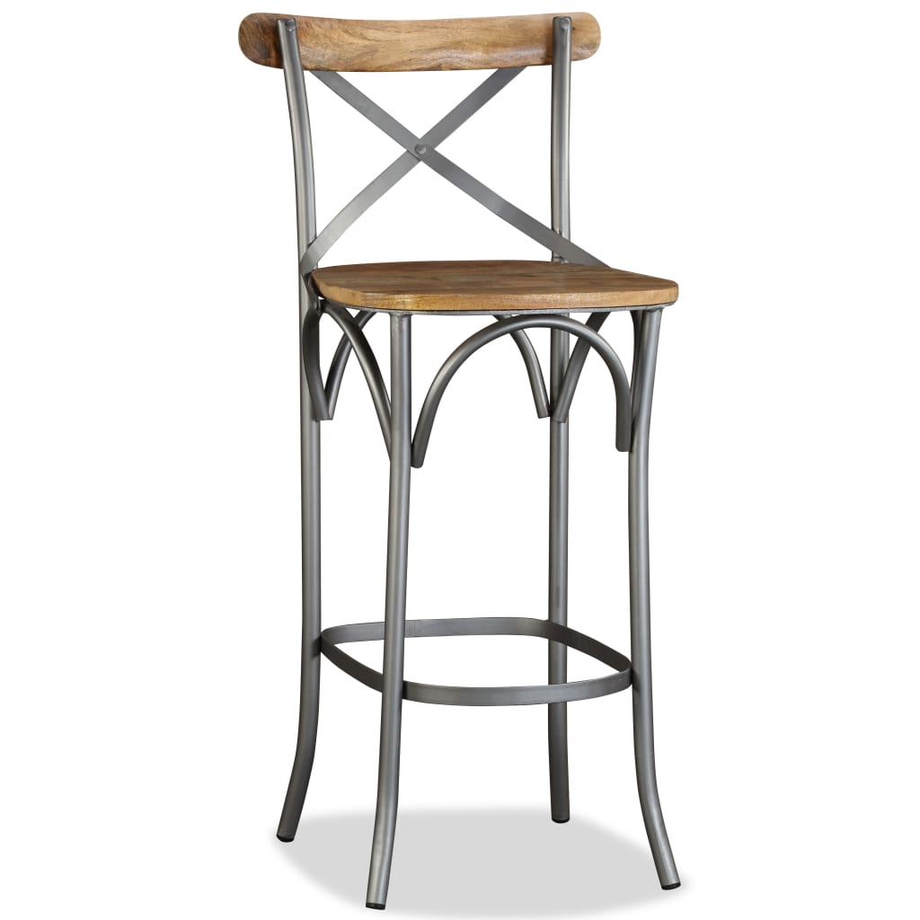 Tabouret De Bar Bois De Manguier Massif