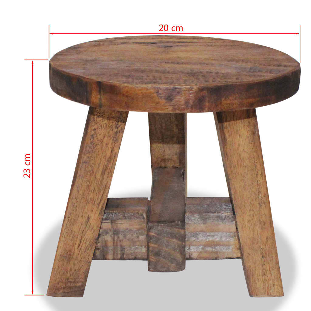 Tabouret Bois D'acajou Massif