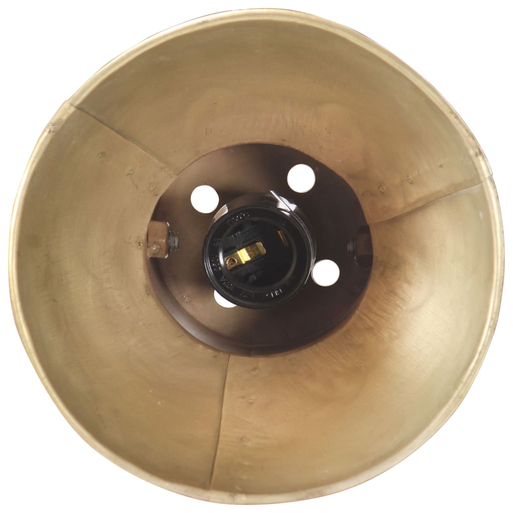 Lampe Murale Style Industriel Rond E27 Laiton