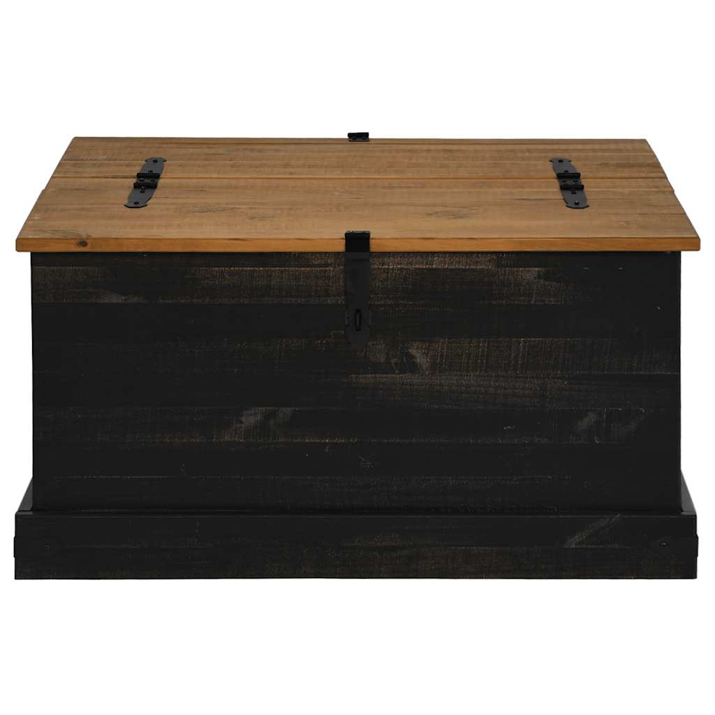 Coffre De Rangement Halden 91X91X47 Cm Bois Massif Pin
