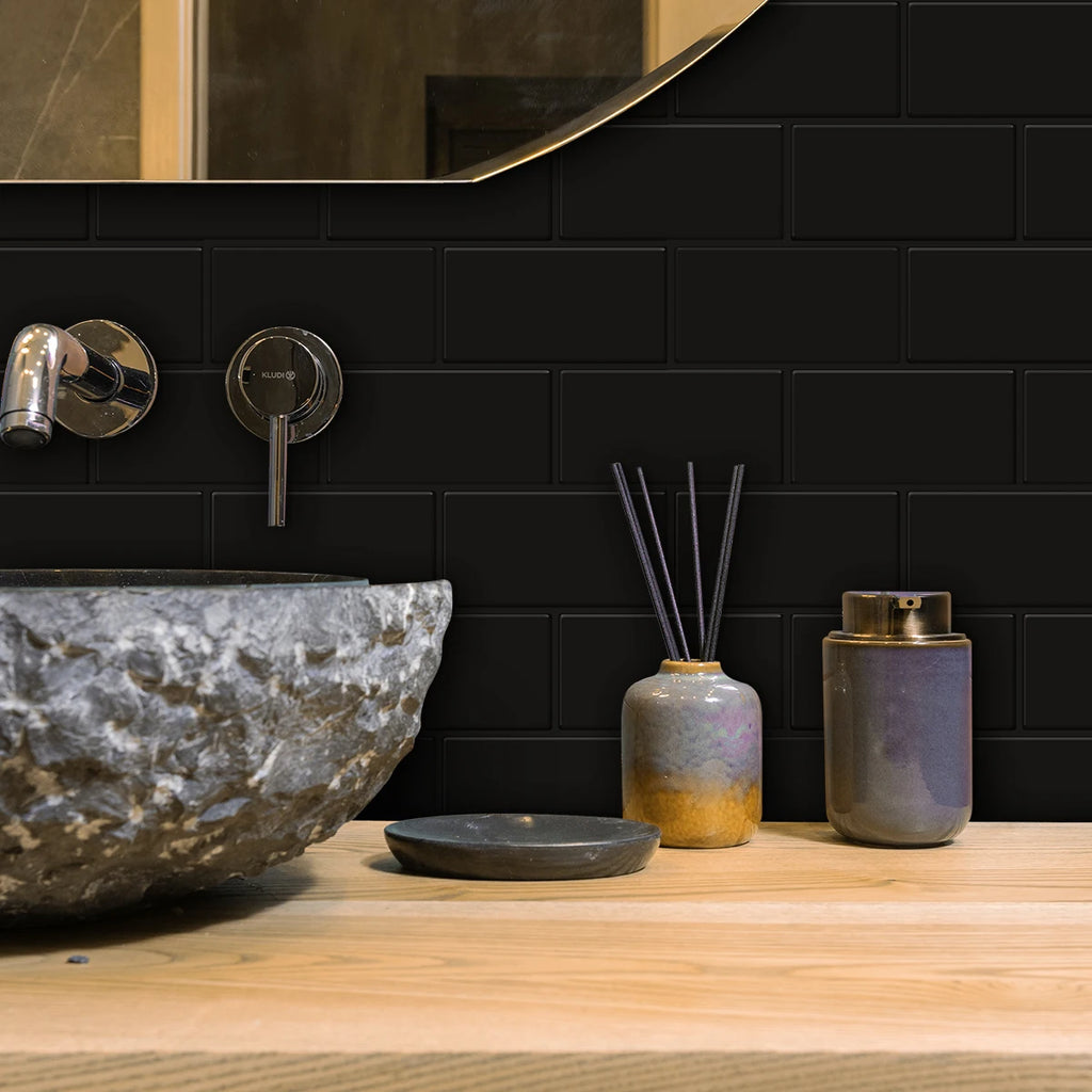 Stickers Muraux 3D Imitation Brique (Lot de 10)