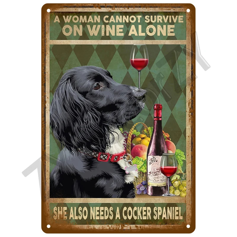 Cheers & Beers Plaque Métal Vintage Bar