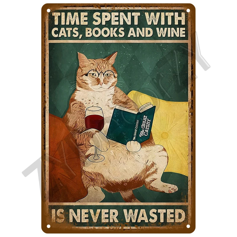 Cheers & Beers Plaque Métal Vintage Bar