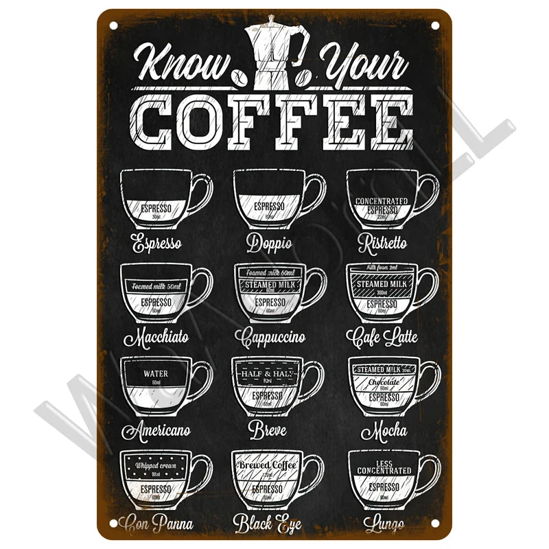 But First, Coffee Plaque Métal Vintage Coffee Shop