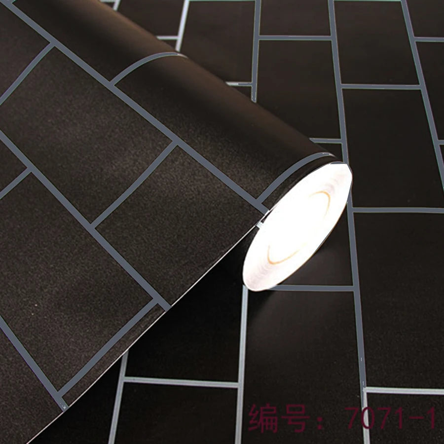 Sticker Mural Effet Brique Rouge Vintage (PVC