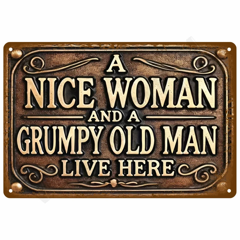 Garage Rules Plaque Métal Vintage Déco Murale