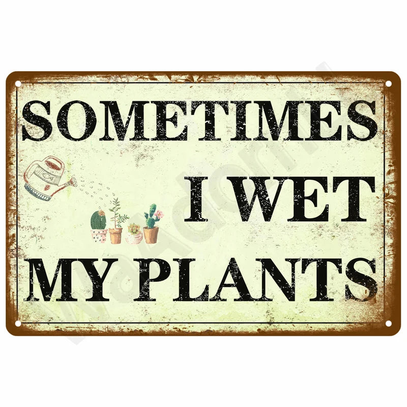 Garage Rules Plaque Métal Vintage Déco Murale