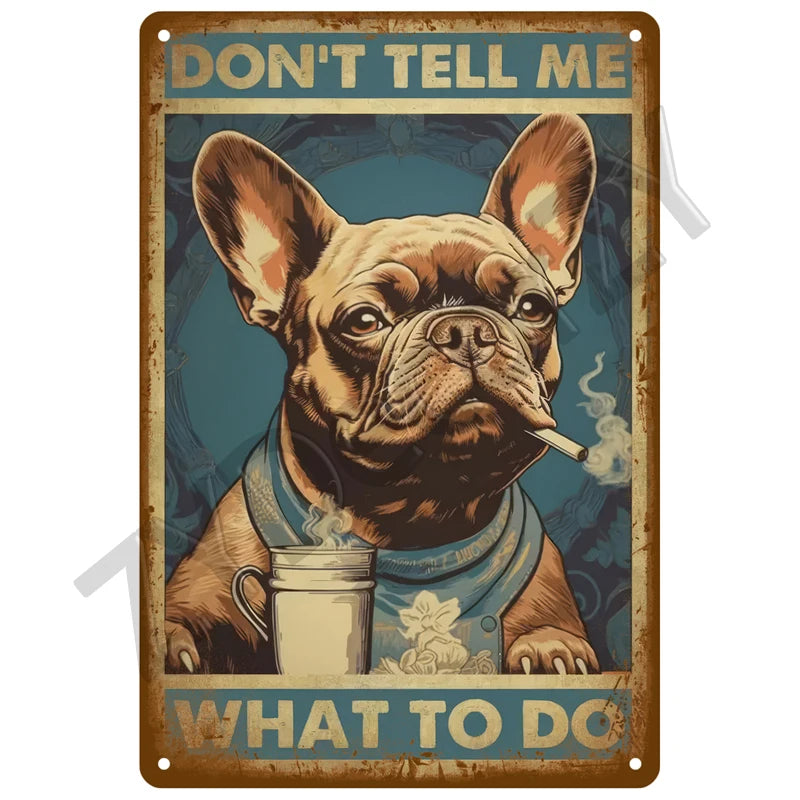 Cheers & Beers Plaque Métal Vintage Bar