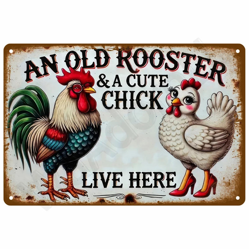 Garage Rules Plaque Métal Vintage Déco Murale