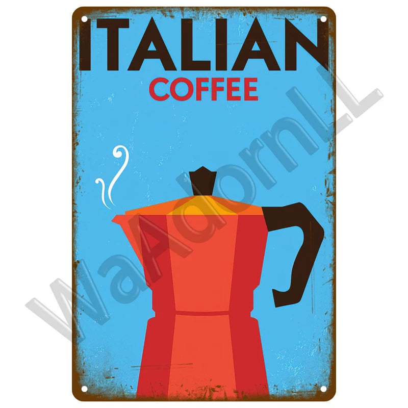 But First, Coffee Plaque Métal Vintage Coffee Shop