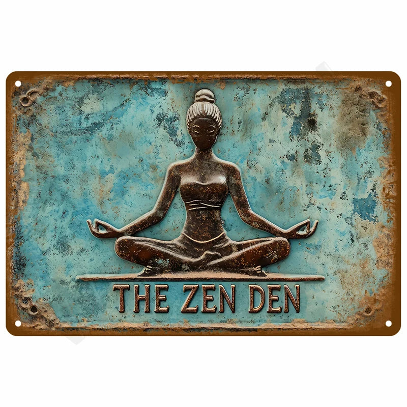 Garage Rules Plaque Métal Vintage Déco Murale