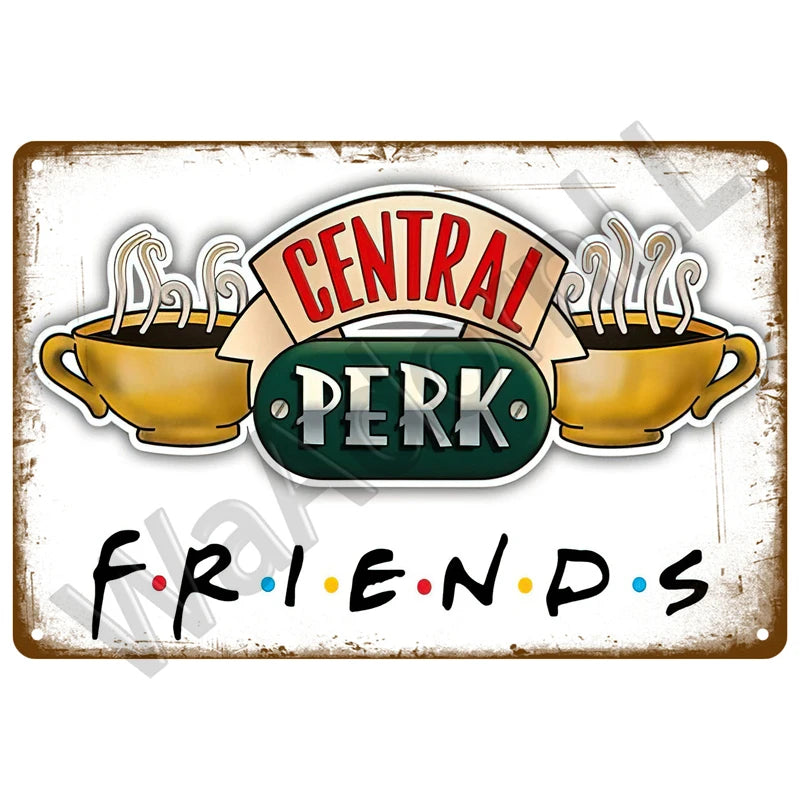 But First, Coffee Plaque Métal Vintage Coffee Shop