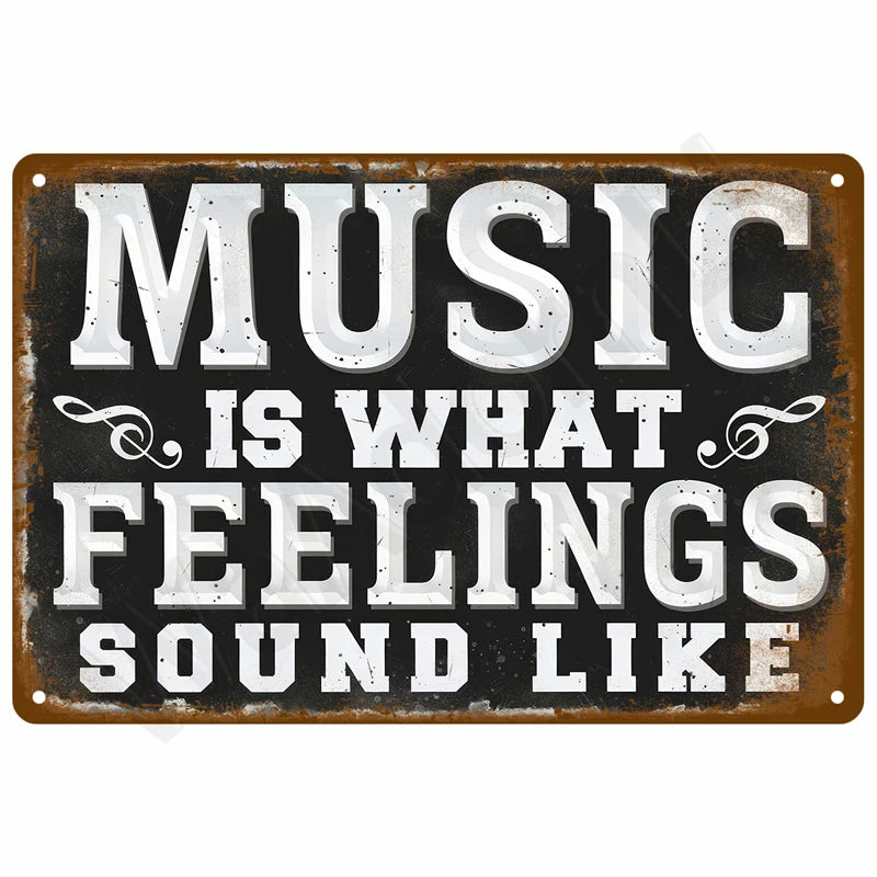 Garage Rules Plaque Métal Vintage Déco Murale