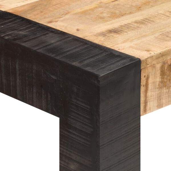 Table basse 140x70x76 cm Bois de manguier brut massif