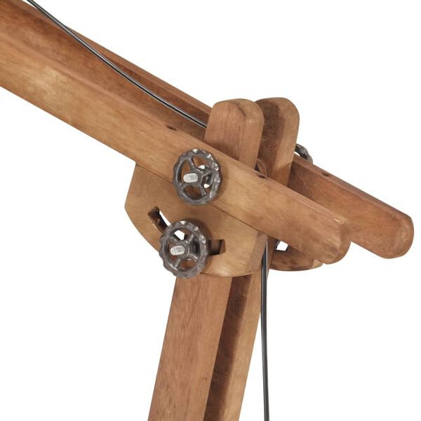 Lampadaire Noir Bois de manguier massif